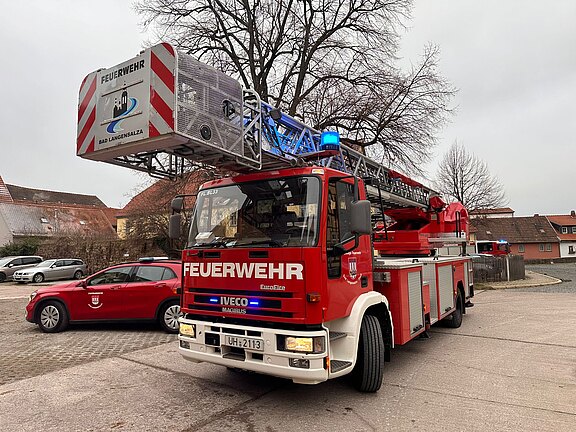Das derzeitige Drehleiterfahrzeug in Bad Langensalza aus dem Jahr 1996 soll ausgetauscht werden.  